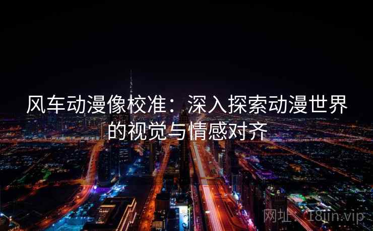 风车动漫像校准：深入探索动漫世界的视觉与情感对齐